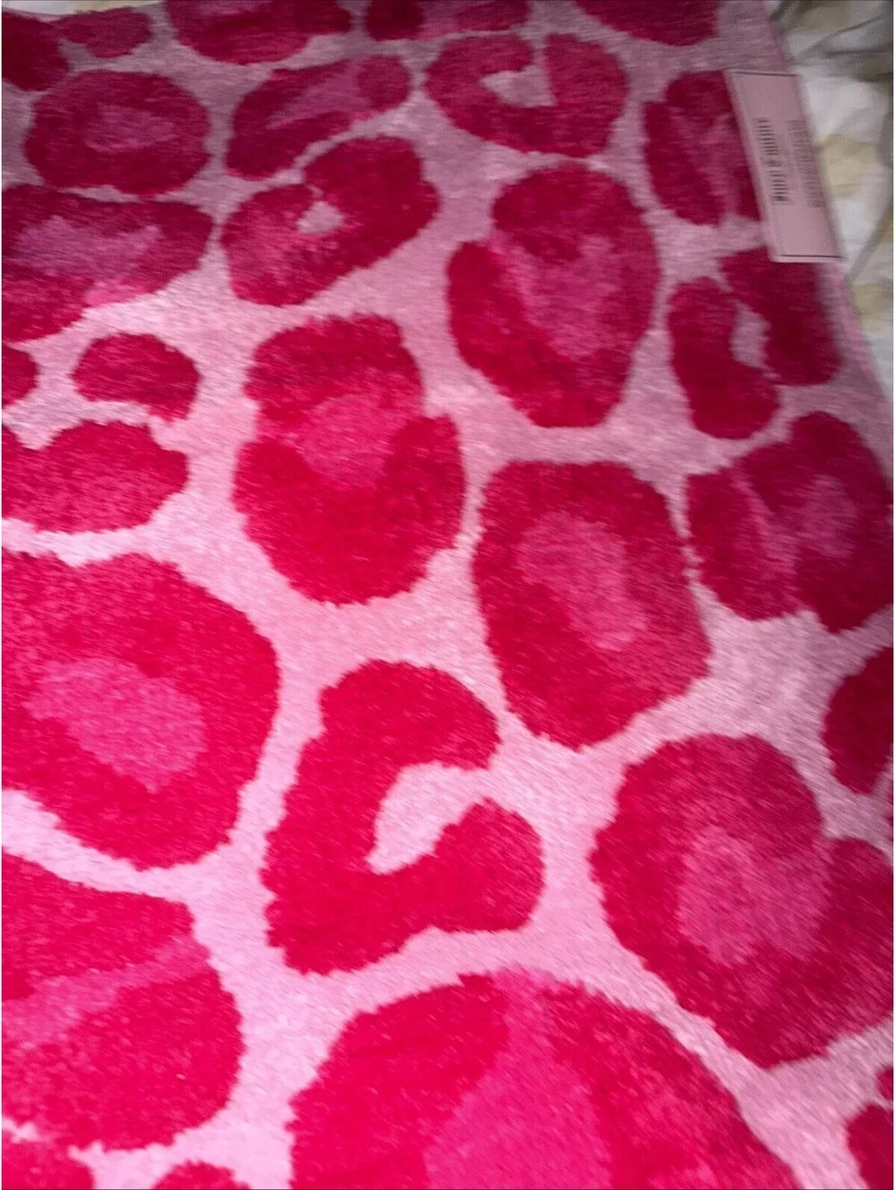 New juicy Couture Bath Rug Anti-Slip Bows Pink Cheetah 20 x 30”